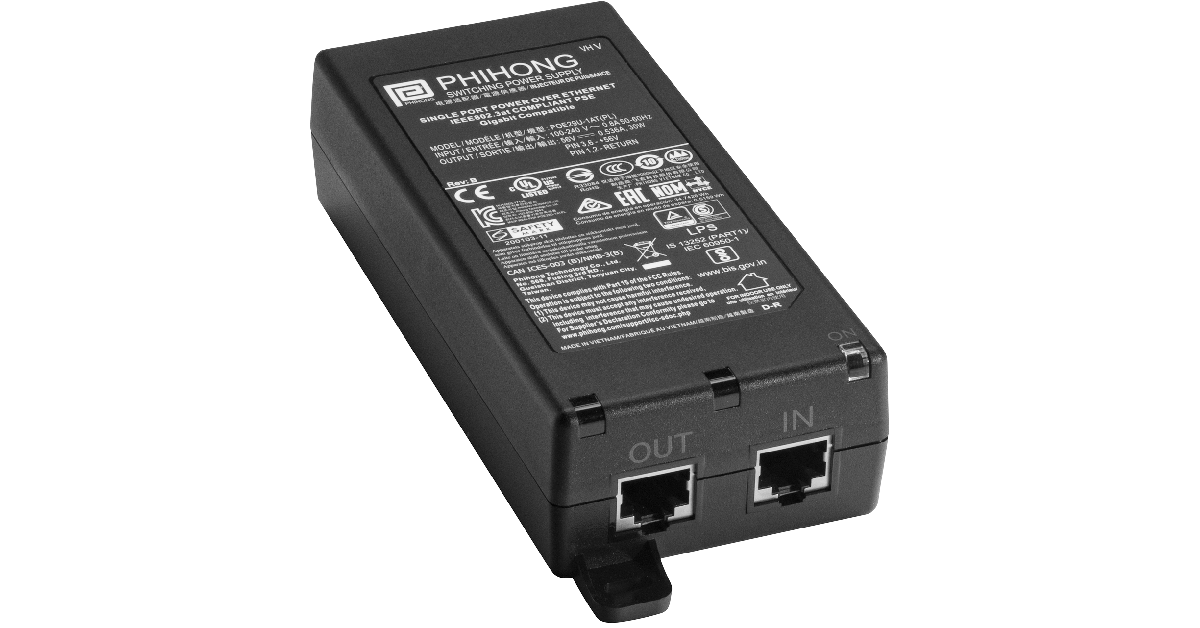PoE Injector, 30W, 802.3at with Line Cord NetCloud Equipment Accessories Cradlepoint
